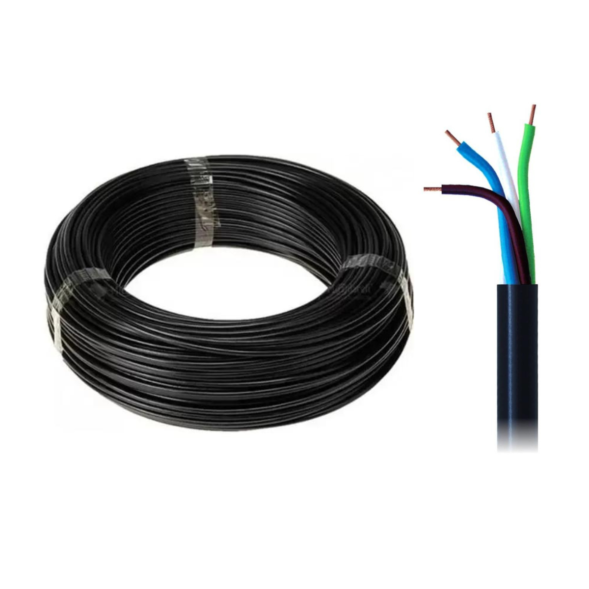 Cabo PP 300/500V 4x1mm Rolo com 25m - DNI - PP 410