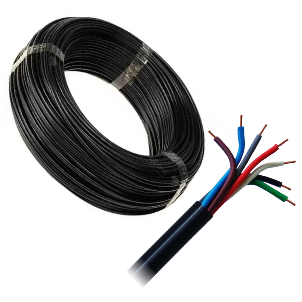 Cabo PP 7 Vias para Instalação Automotiva Rolo com 25m - DNI - HFX PP710
