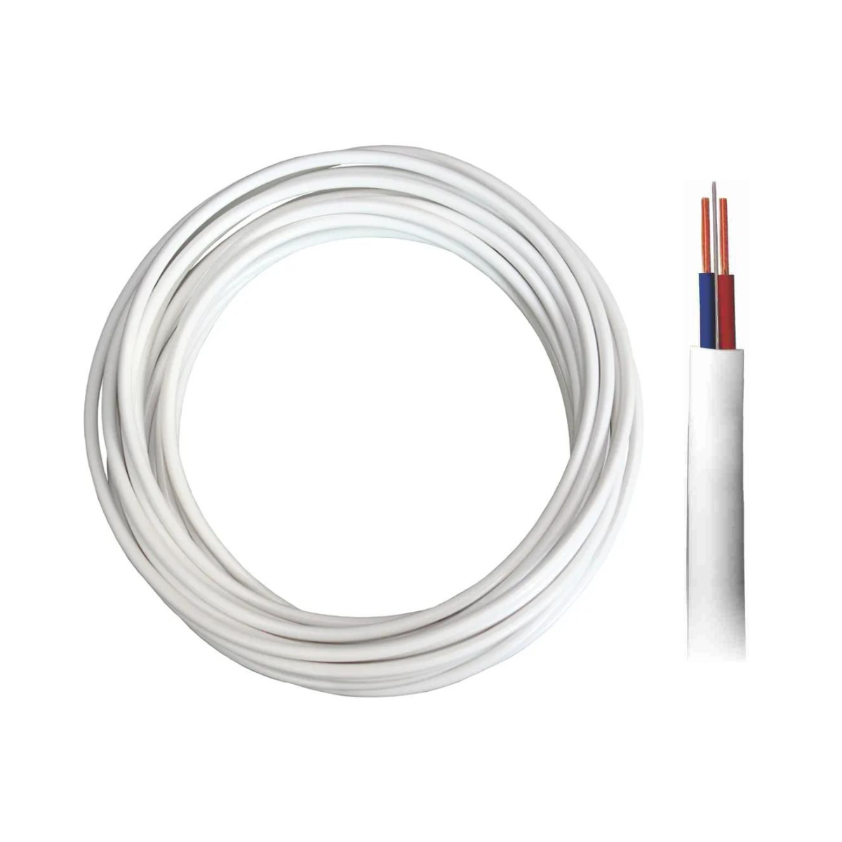 Cabo PP Branco com Alma de Aço Bobinas com 300m - DNI - PP205ABR B