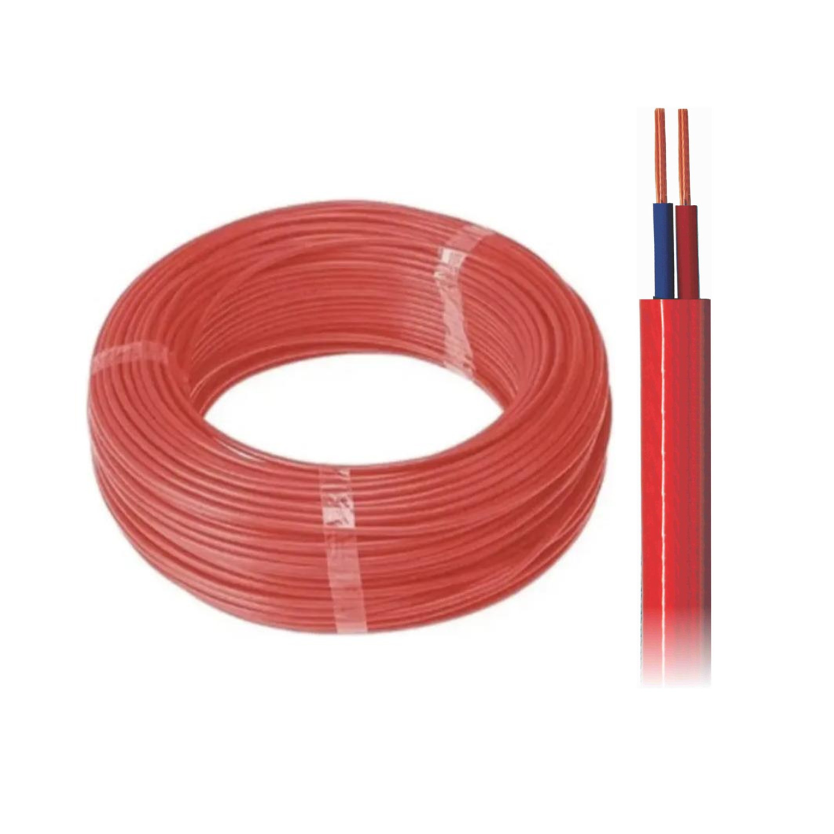 Cabo Tipo PP 2x0.50 Vermelho 5 Metros - DNI - PP205VME5