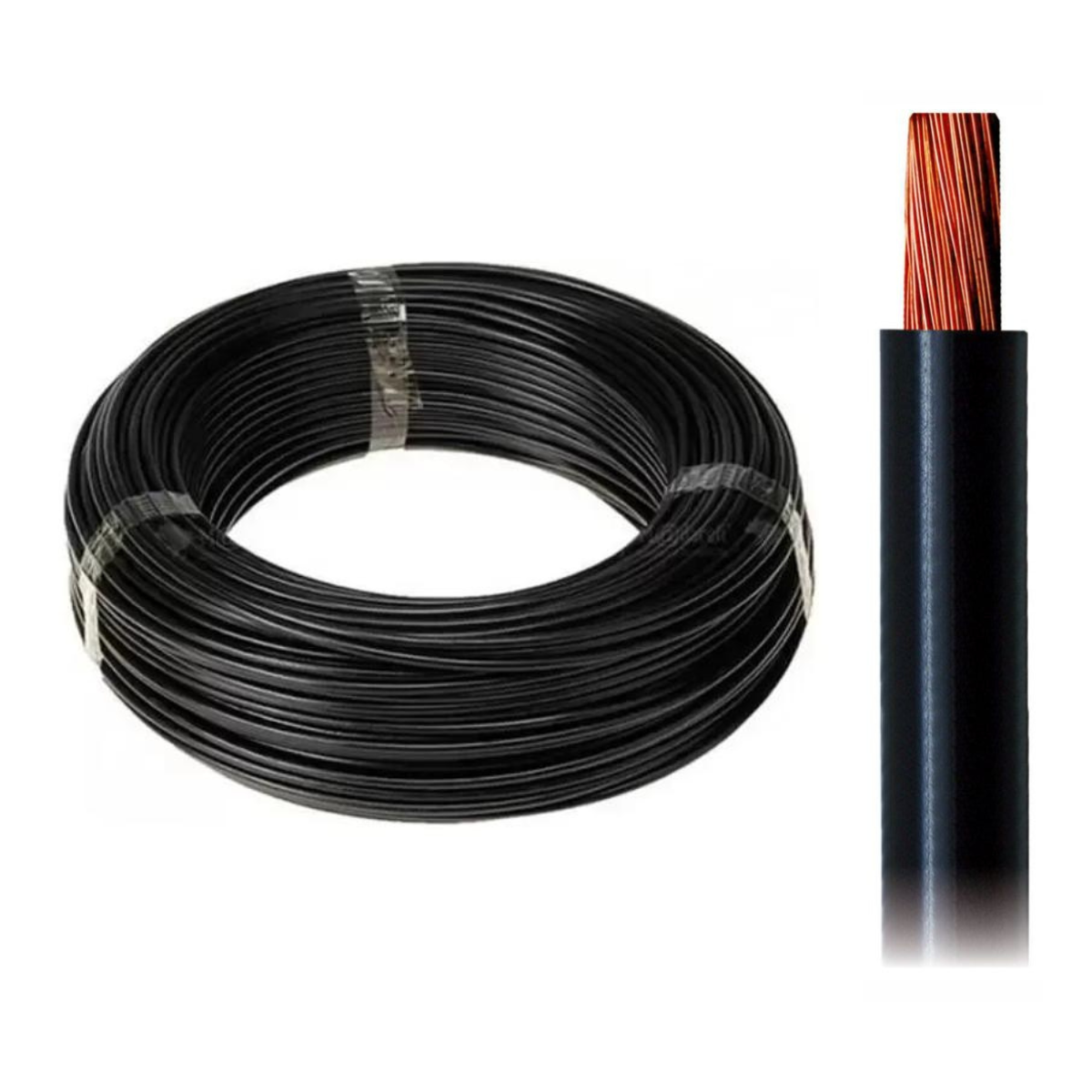 Cabo Unifilar Flexível Marrom Rolo com 100m - DNI - HFX 050-MR