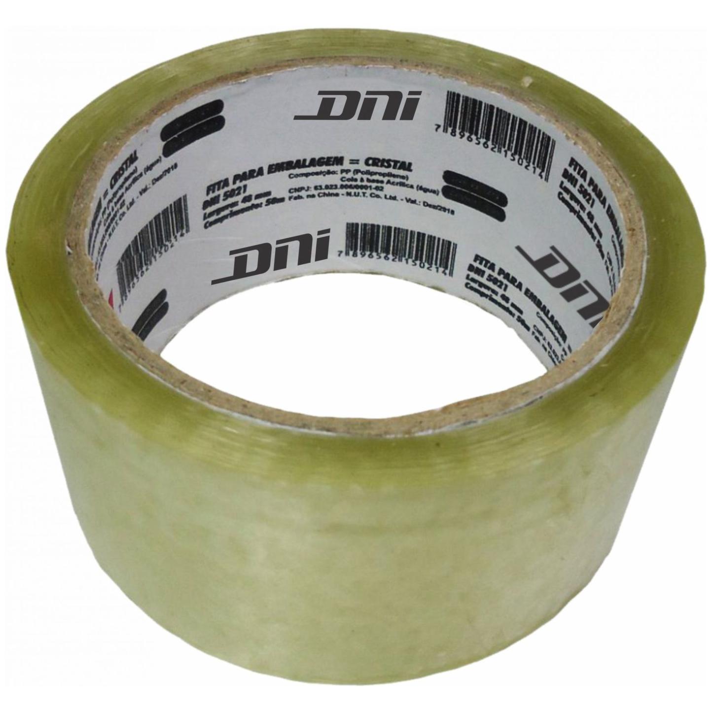 Fita Transparente para Embalagem Rolo 45 Metros - DNI - 5021