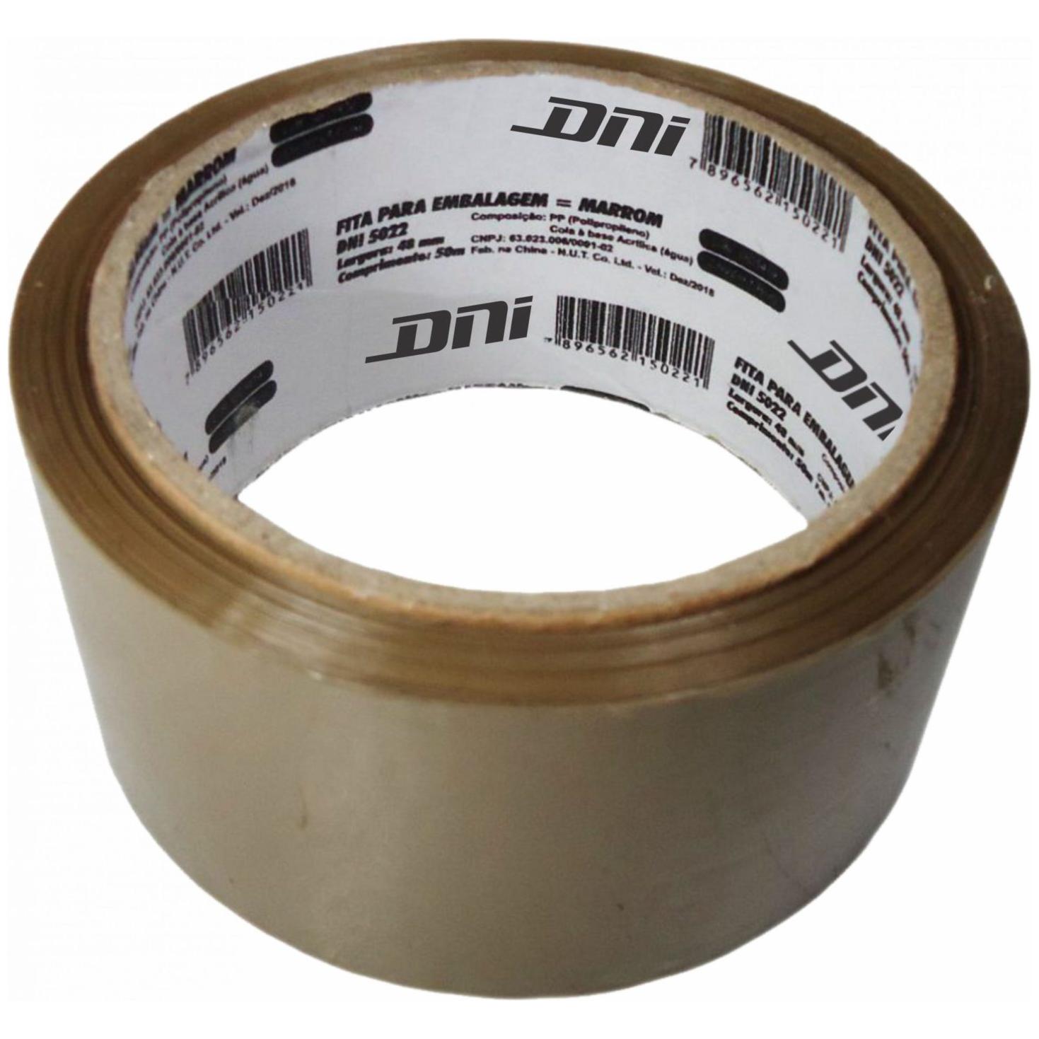 Fita para Embalagem Marrom Rolo 45 Metros - DNI - 5022