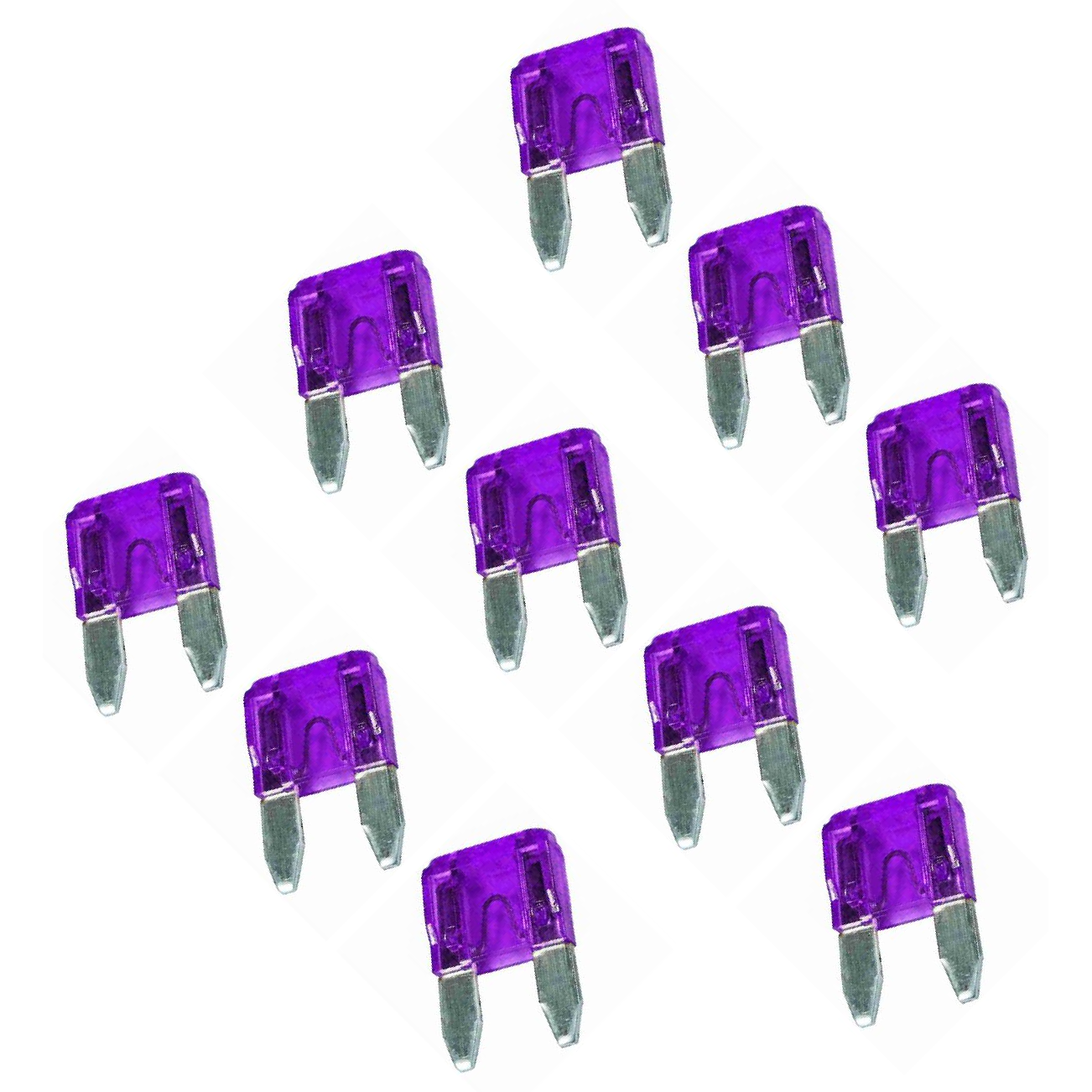 Kit 10 Fusível Mini Lâmina 3A Universal - DNI - 317003