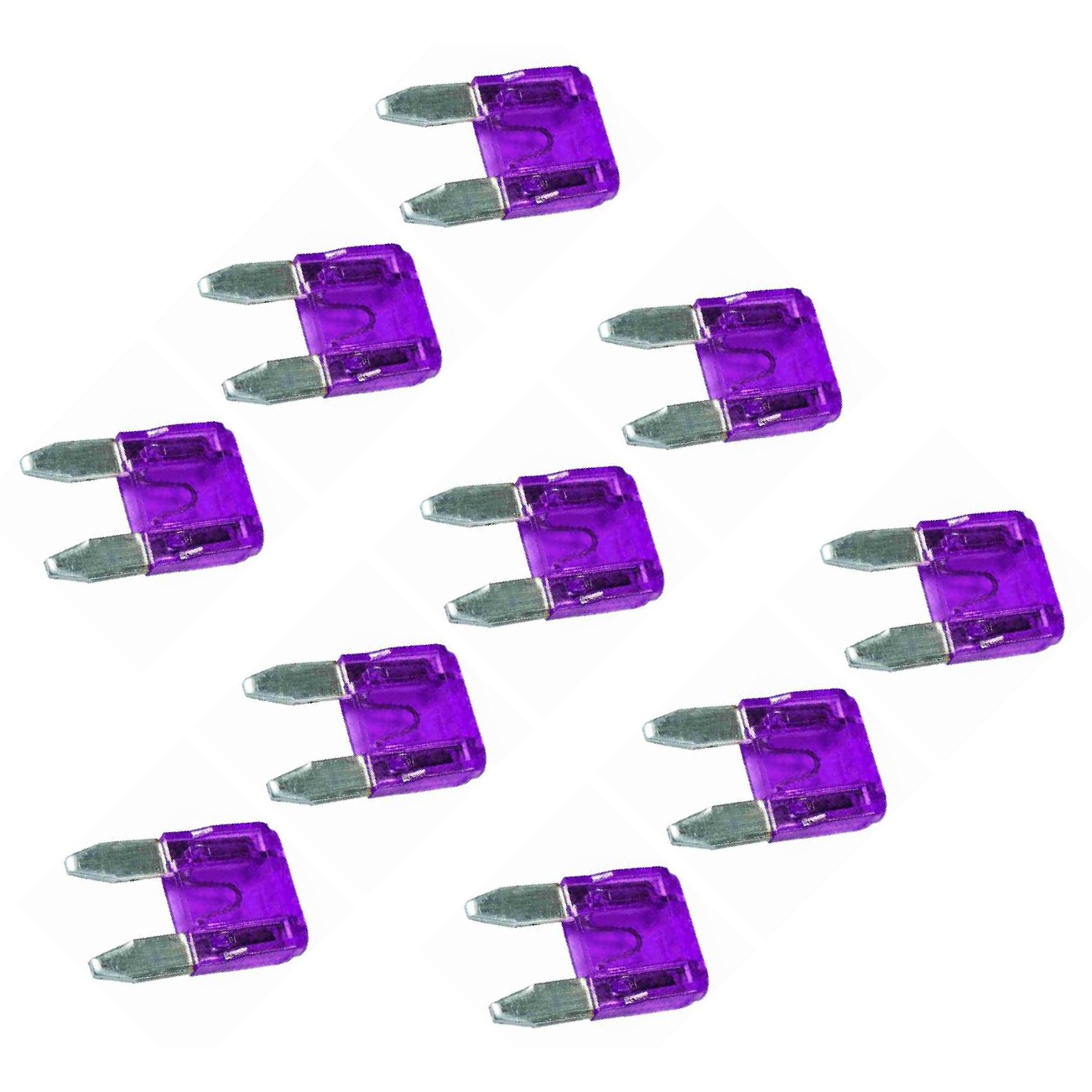 Kit 10 Fusível Mini Lâmina 3A Universal - DNI - 317003