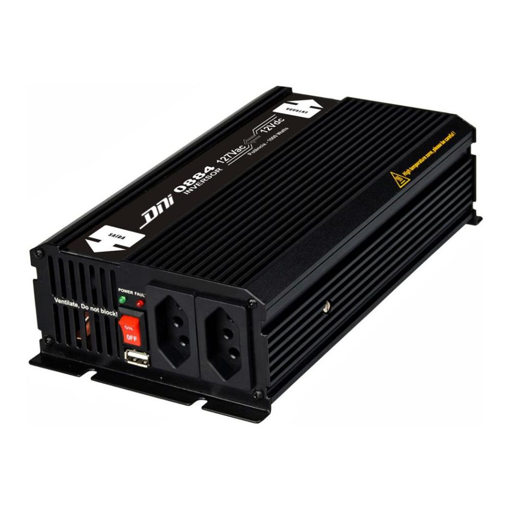 Inversor Entrada 12V 110VAC 1000W 2000W Pico - DNI - 0884