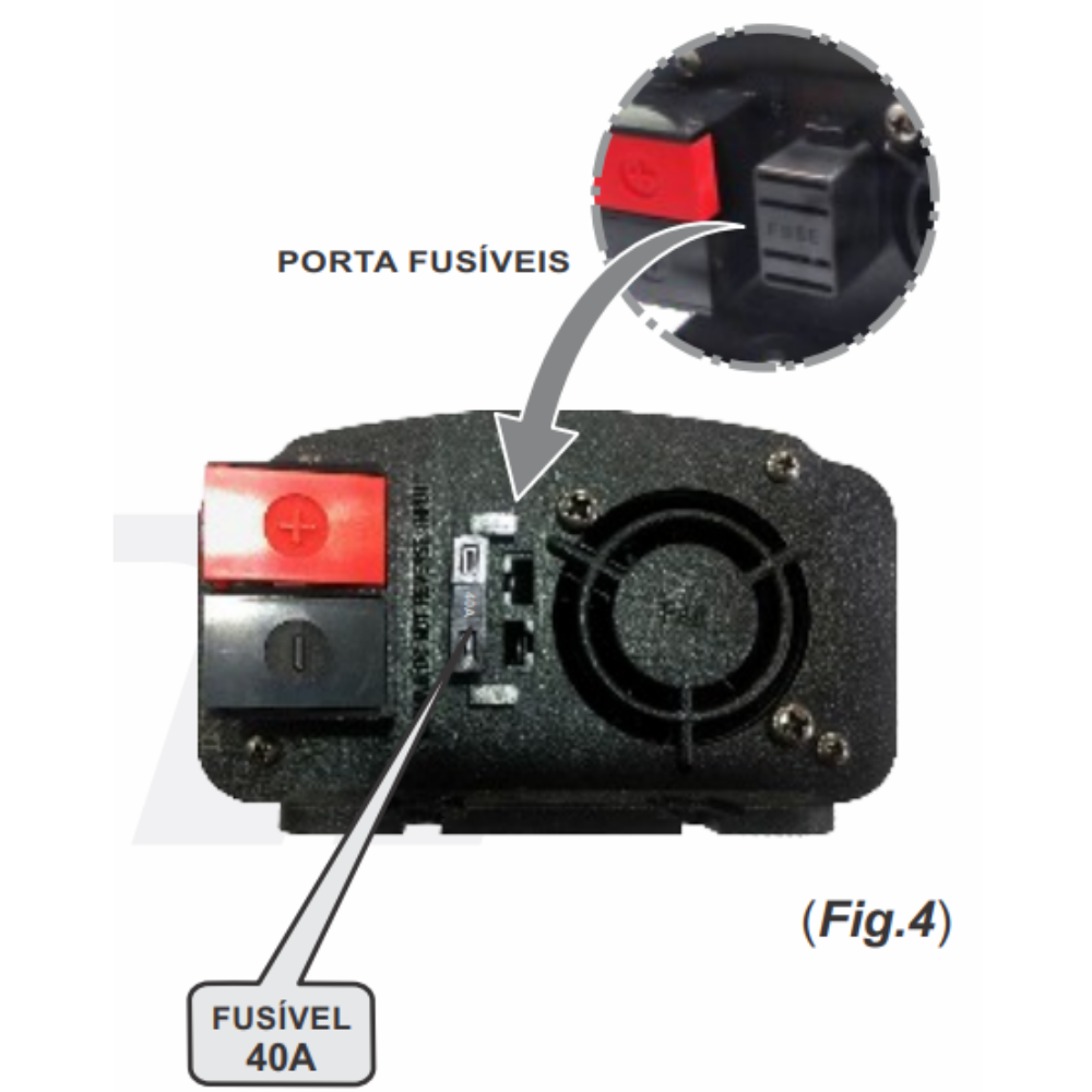 Inversor Onda Senoidal Pura 12VDC para 220VAC 300W - DNI - 0888