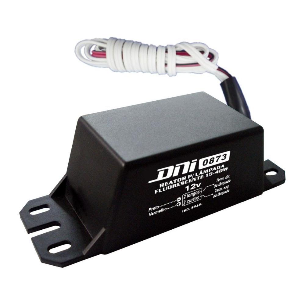 Reator 12V para Lâmpada Fluorescente 15 a 40W - DNI - 0873