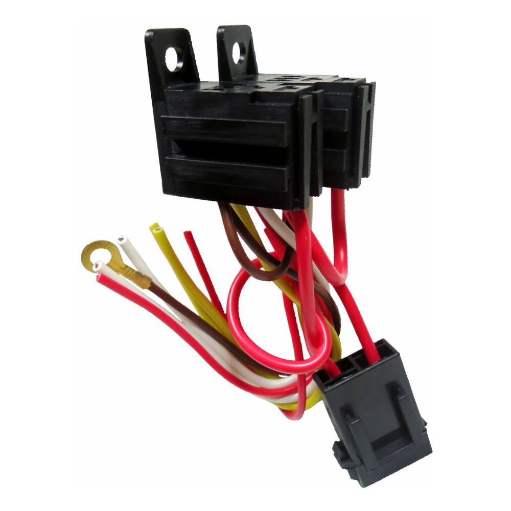 Chicote com Soquete Duplo e Fusível para Mini Relé 5 Terminais 30/20A - DNI - 7538