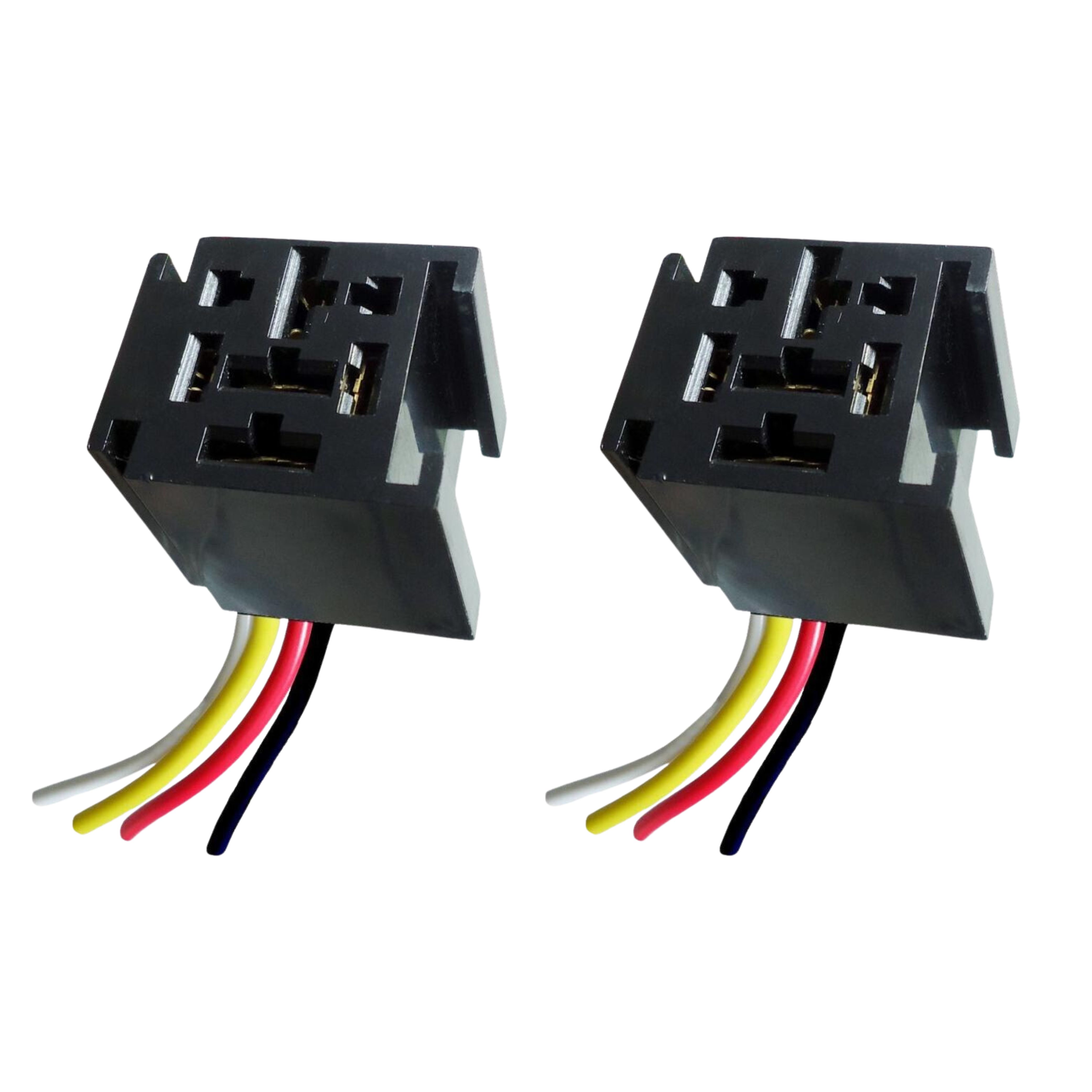 Kit 2 Chicotes com Soquete para Relés 4 Terminais 70A - DNI - 7521
