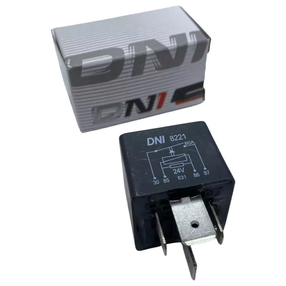 Relé Auxiliar Selado com Resistor para Máquinas Agrícolas - DNI - 8221