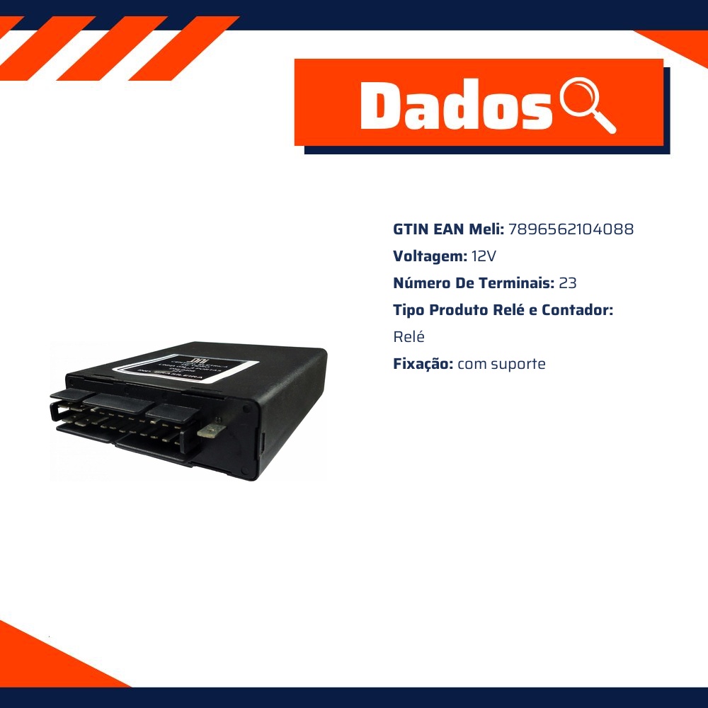 Relé de Automação de Travas Vidros Elétricos 12V - DNI - 0408