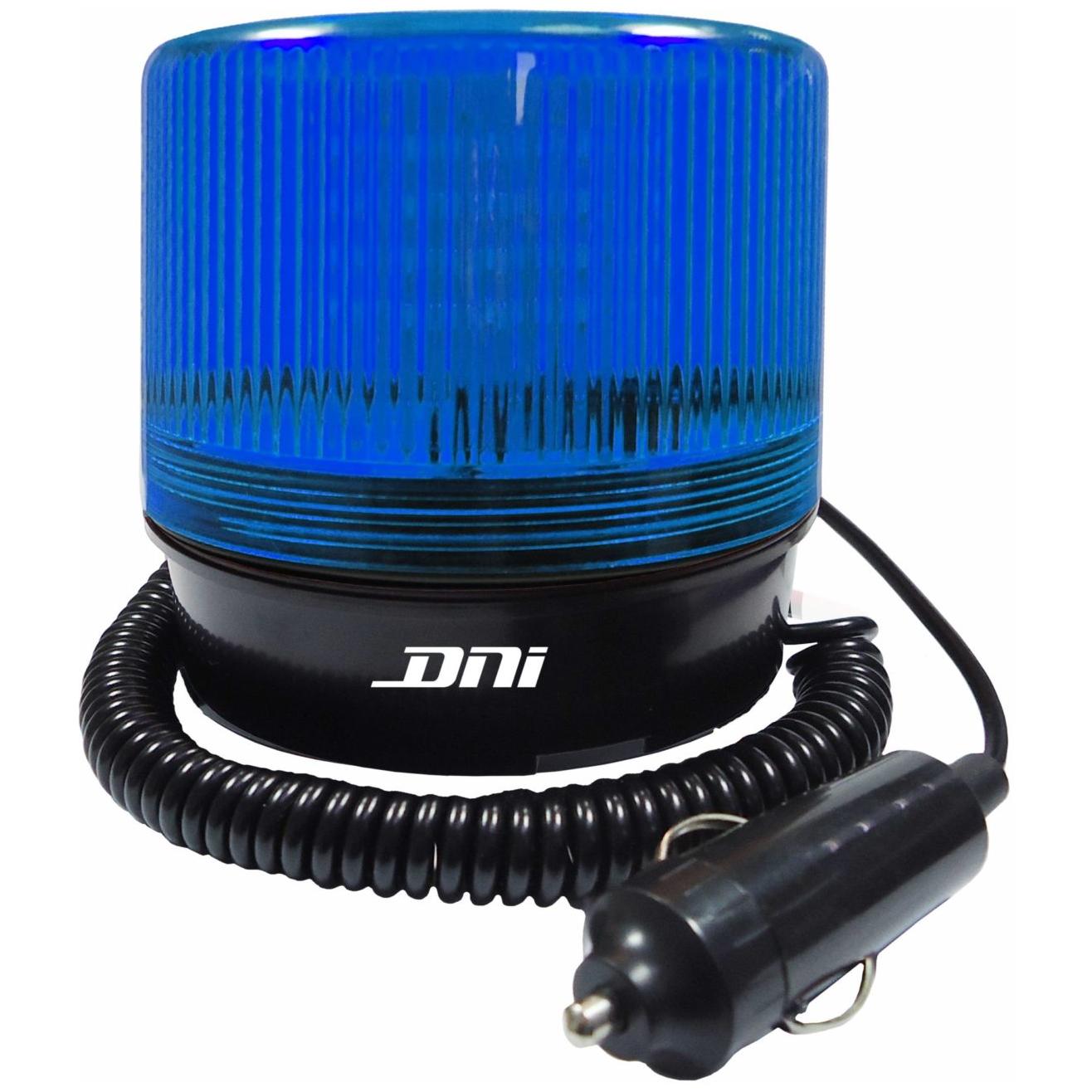 Sinalizador Visual Giroflex Giroled e Strobo com Plug 8 Funções Azul Bivolt - DNI - 4286