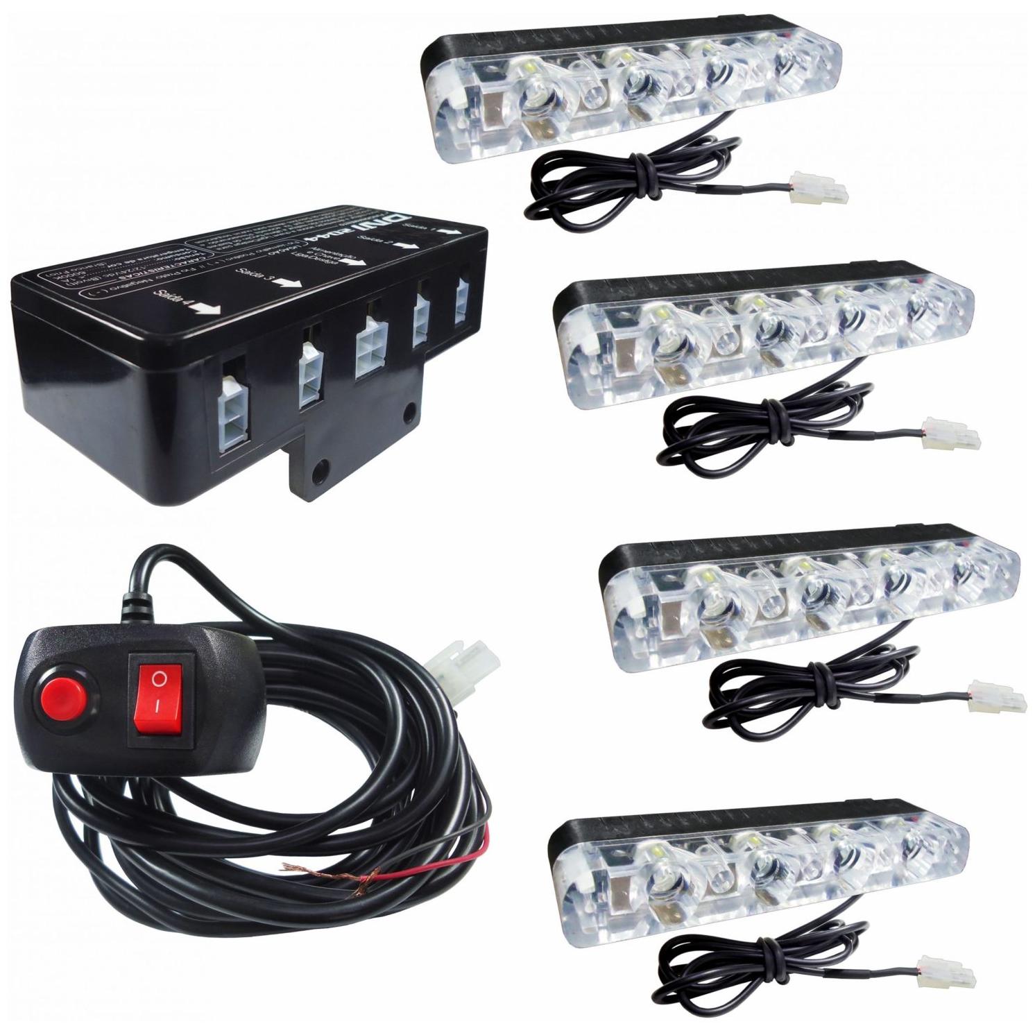 Kit Strobo Programável com 4 Barras LED SMD - DNI - 2044