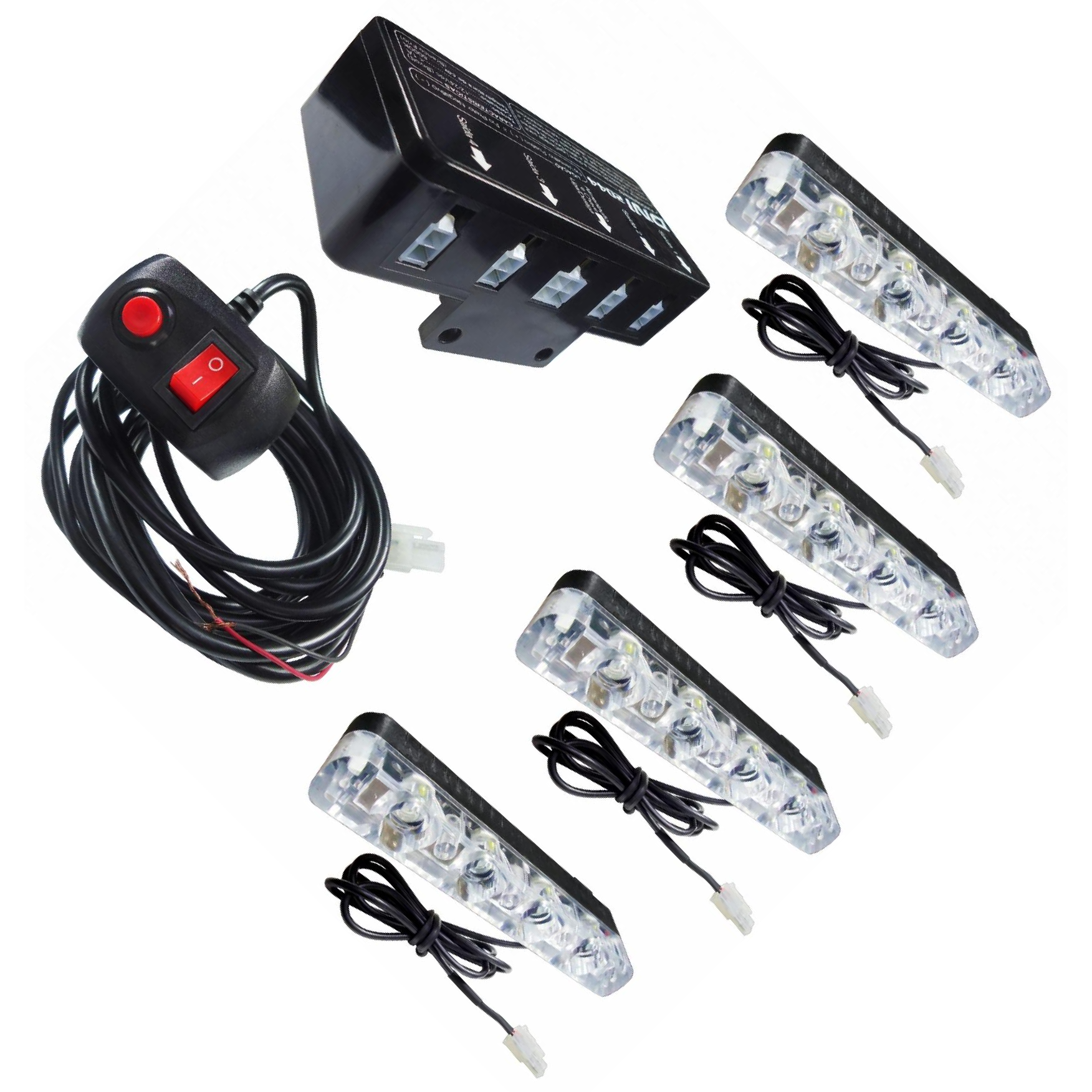 Kit Strobo Programável com 4 Barras LED SMD - DNI - 2044