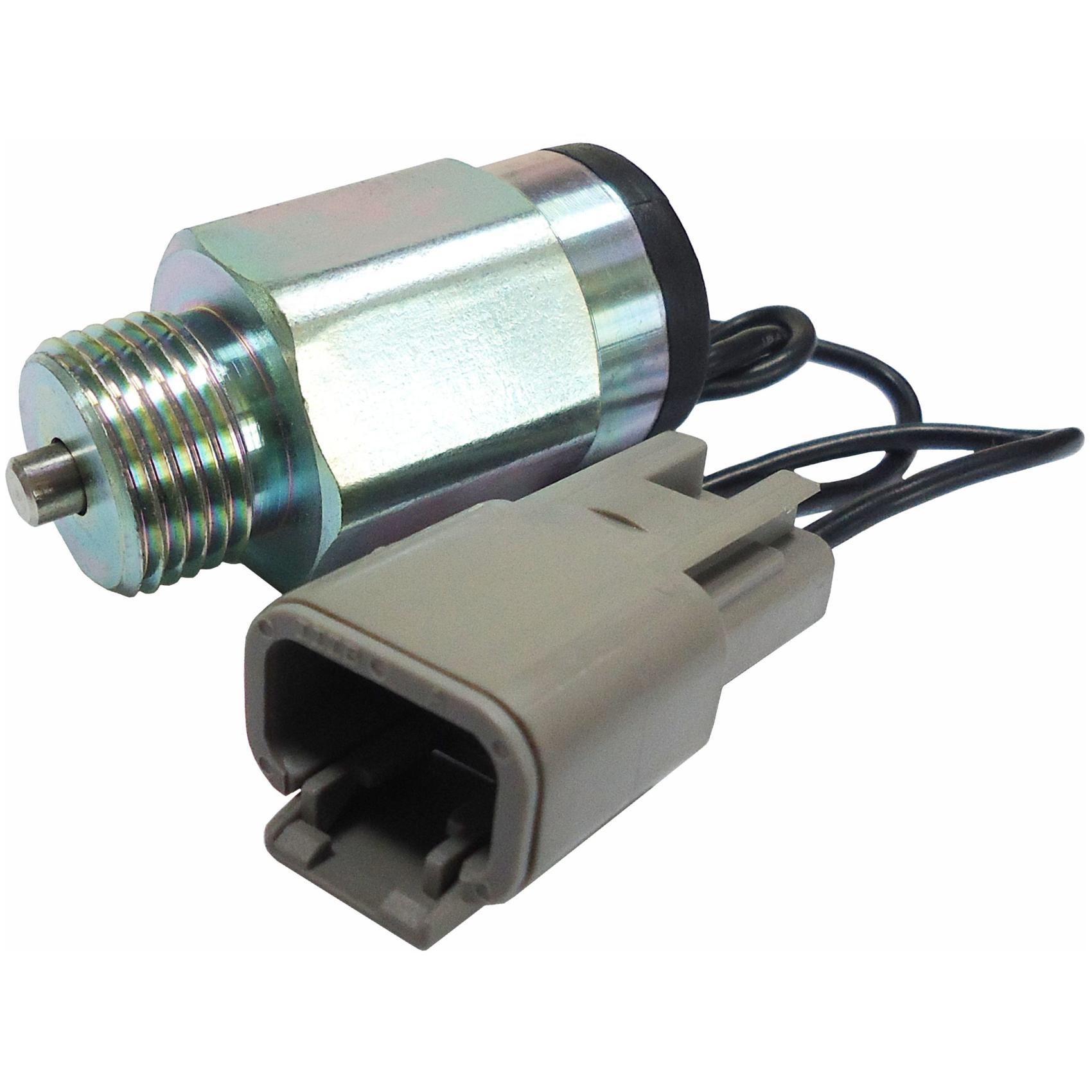Solenoide de Parada 12V Plug com 2 Terminais - DNI - 8017