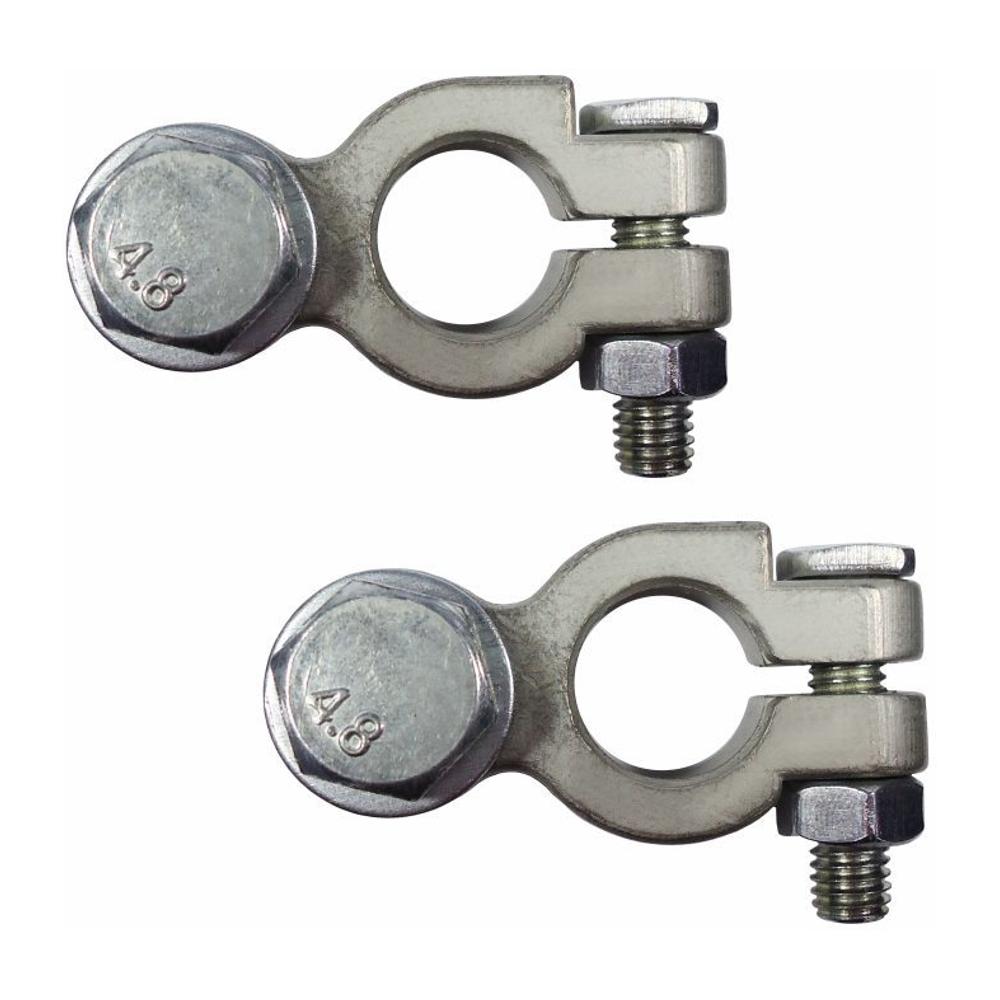 Terminal de Bateria Reforçado para Ponteiras com Furos Superiores a 10mm Kit com 2 Peças Polarizadas - DNI - 7579