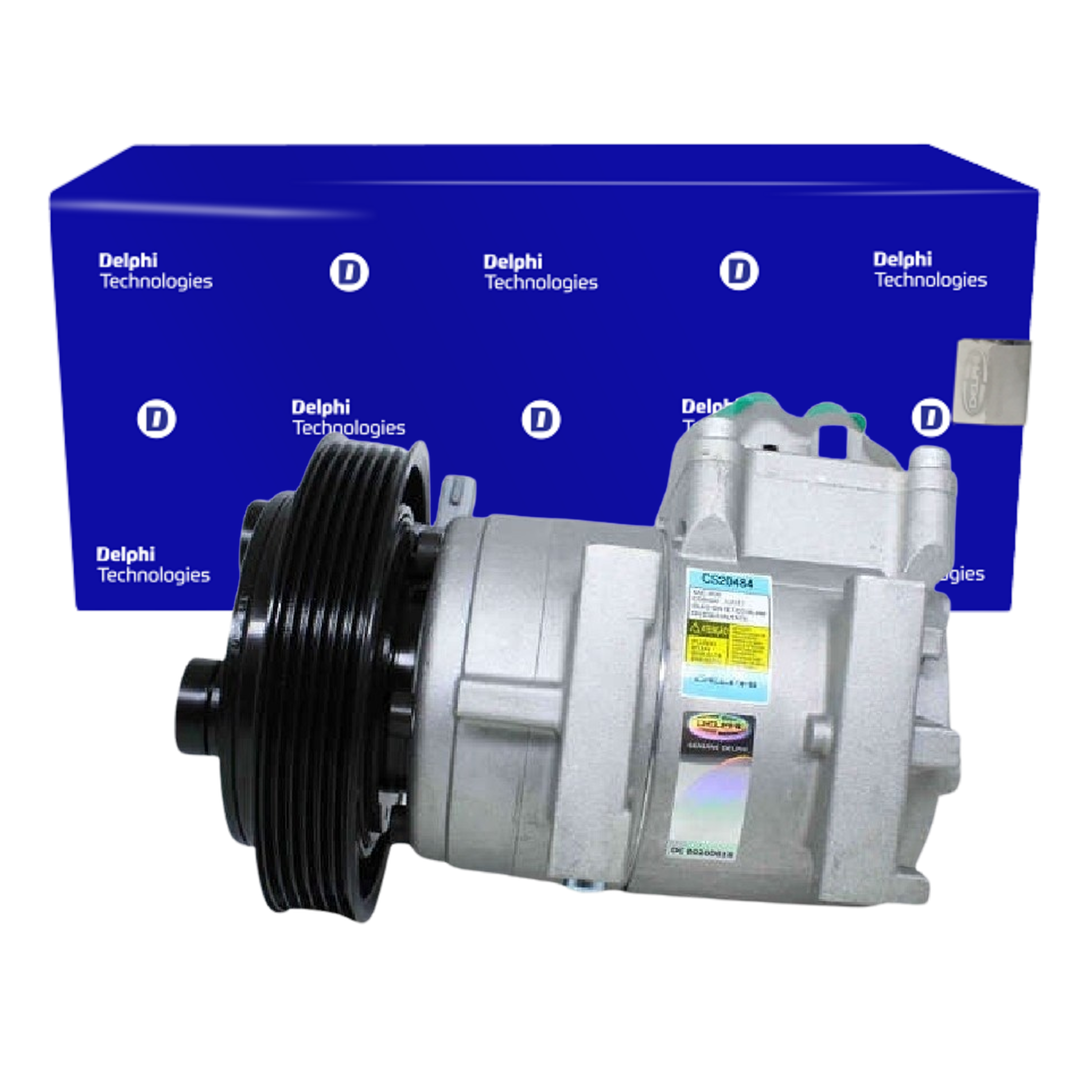 Compressor Ar Condicionado FIESTA 1.0 1.6 ECOSPORT 1.6 2.0 - Delphi - CS20484
