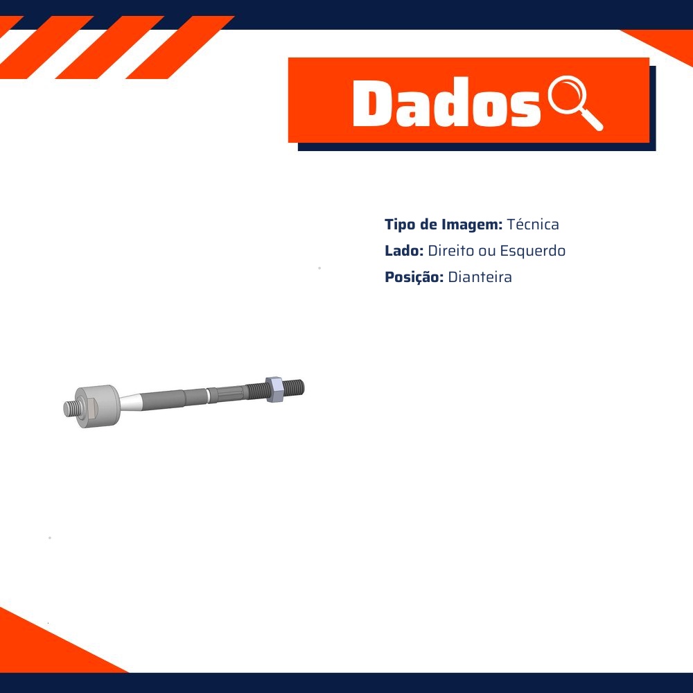 Braço Axial Dianteiro Lado Direito ou Esquerdo para Renault Fluence - Delphi - TA2502