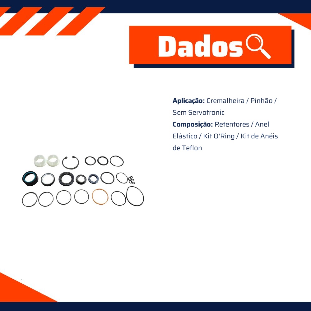 Kit de Reparo da Direção Hidráulica - Corteco - 57067K