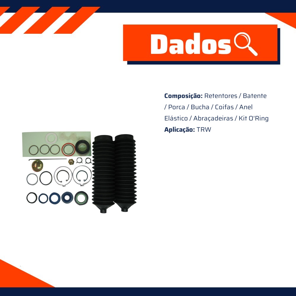 Kit de Reparo da Direção Hidráulica - Corteco - 57014K