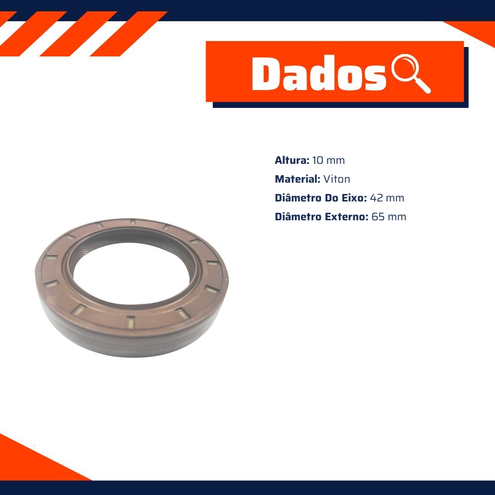 Retentor do Eixo Piloto 42 x 65 x 10 mm - Corteco - 1238V