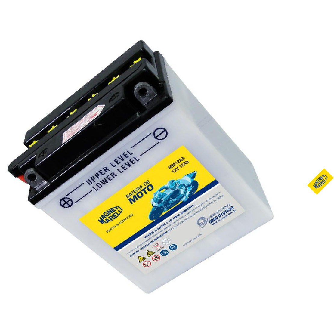 Bateria para Moto 12V 12Ah - Magneti Marelli - MM12AA