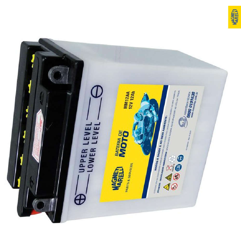 Bateria para Moto 12V 12Ah - Magneti Marelli - MM12AA