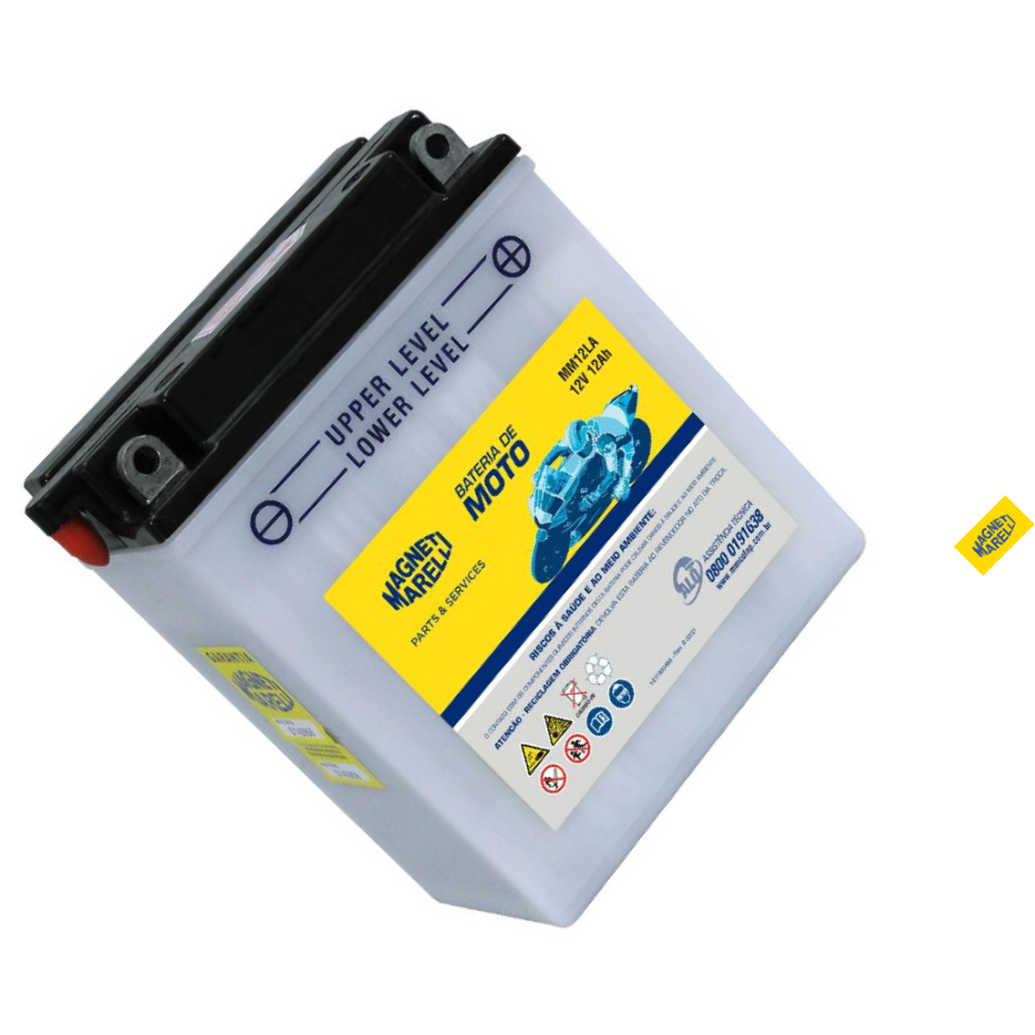 Bateria para Moto 12V 12Ah - Magneti Marelli - MM12LA