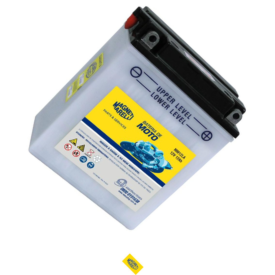 Bateria para Moto 12V 12Ah - Magneti Marelli - MM12LA