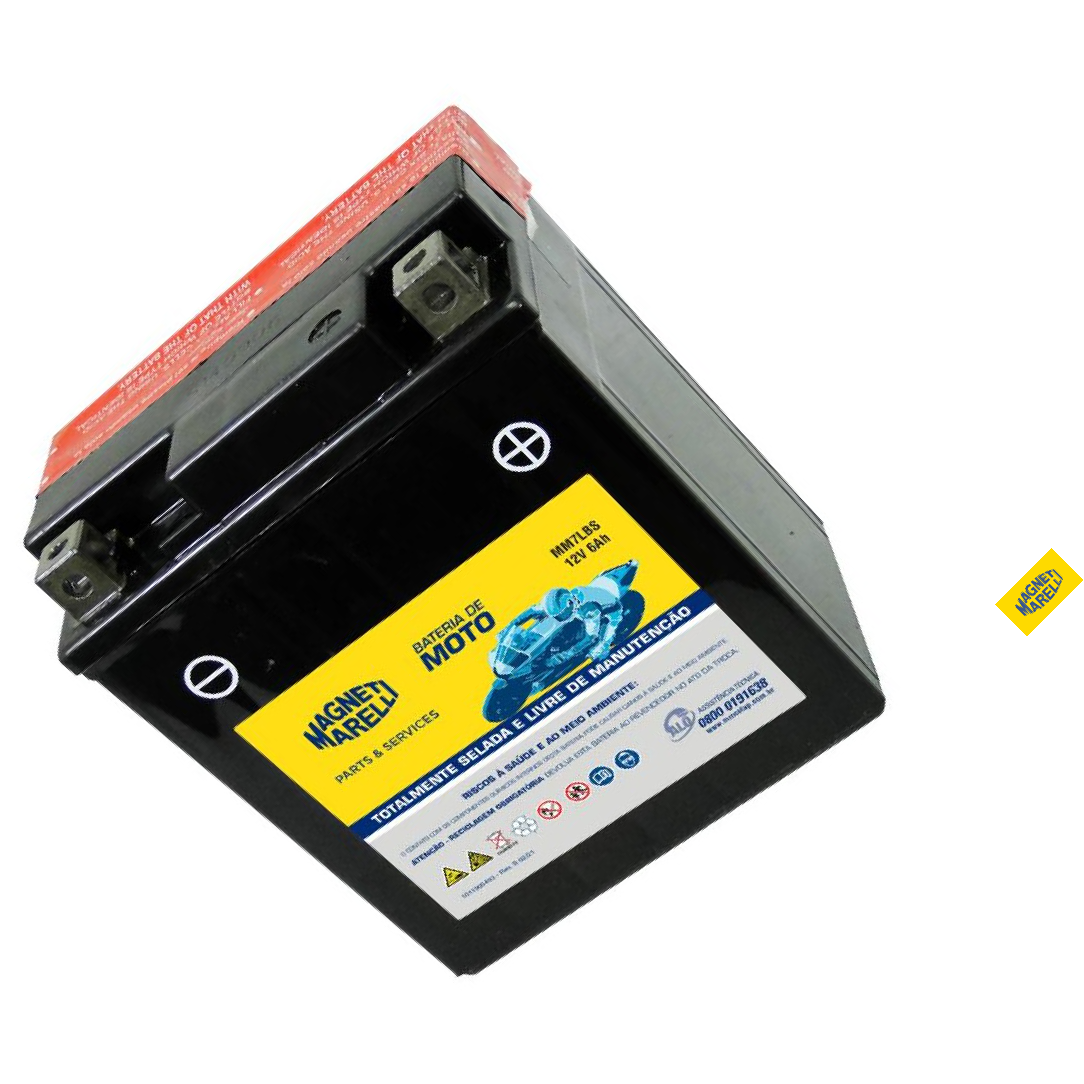 Bateria para Moto 12V 6Ah - Magneti Marelli - MM7LBS