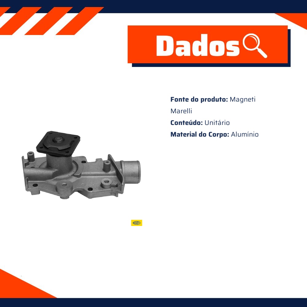 Bomba D'Água para Ford Escort e Escort SW - Magneti Marelli - BMM0948