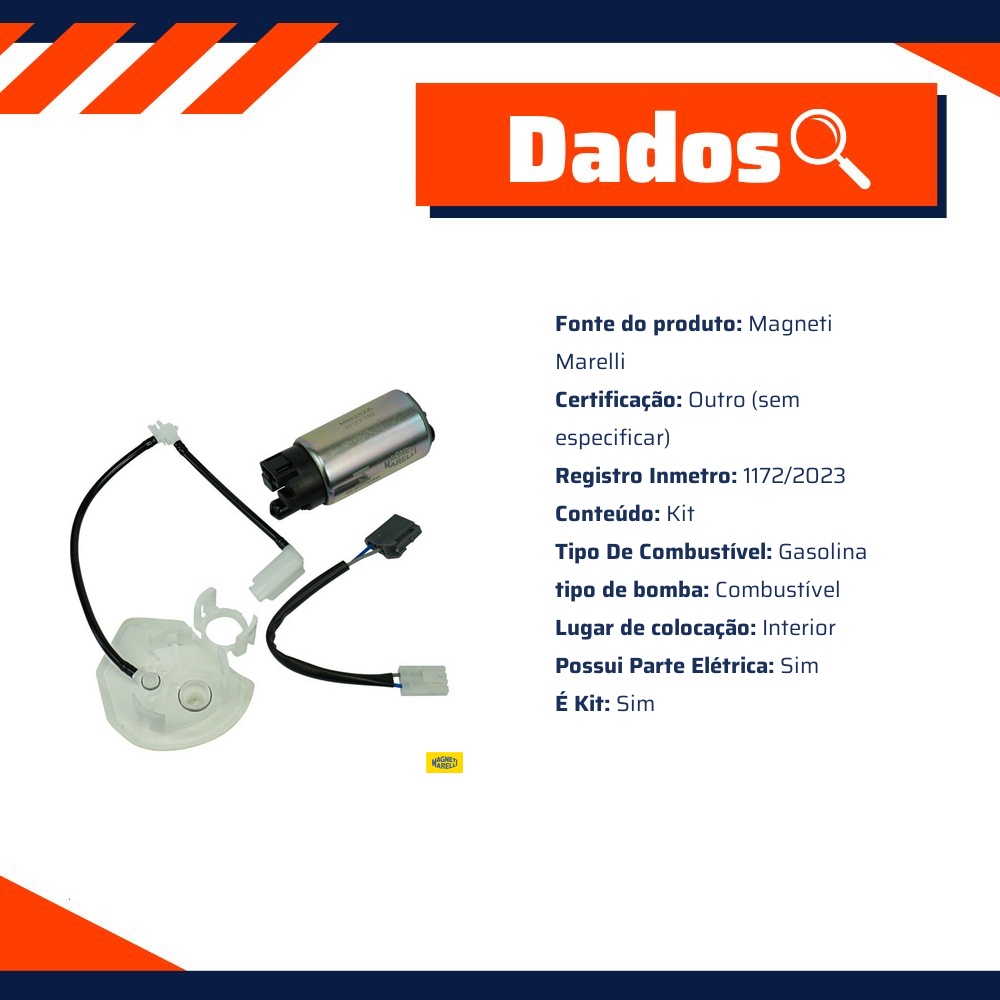 Kit Refil da Bomba de Combustível para Toyota RAV4 - Magneti Marelli - MM252A