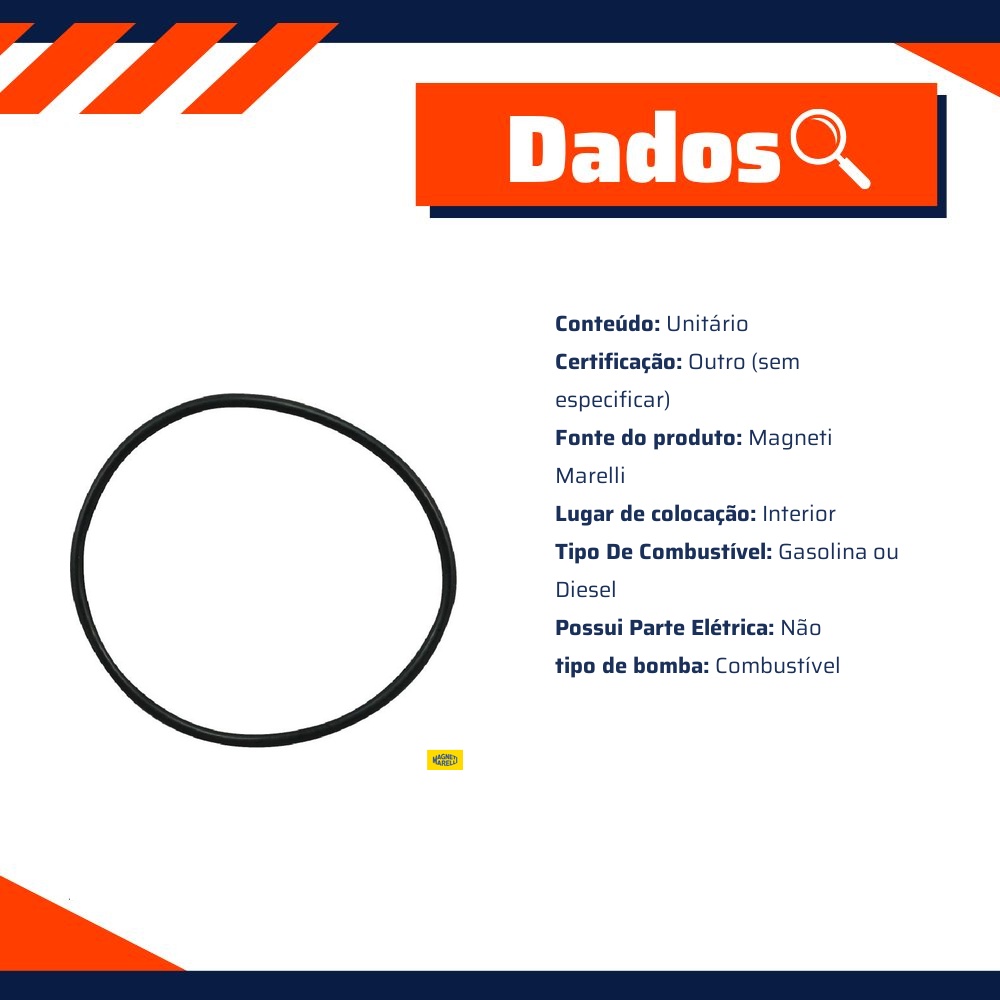 Guarnição da Flange do Módulo de Combustível para Peugeot 3008 - Magneti Marelli - GFMC9002