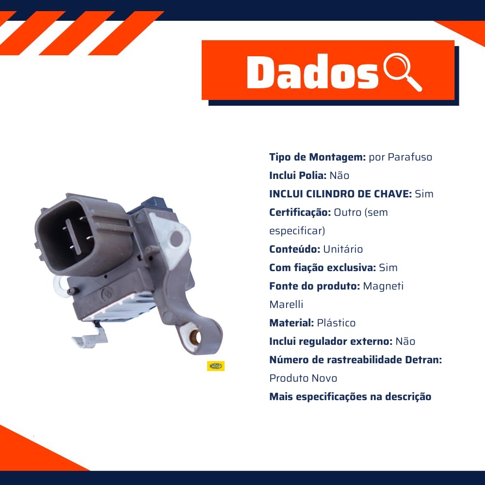 Regulador de Voltagem para Honda Accord - Magneti Marelli - RV137