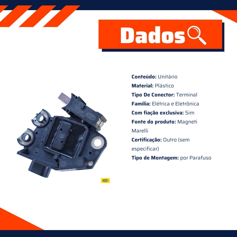 Regulador De Voltagem - Magneti Marelli - RV998