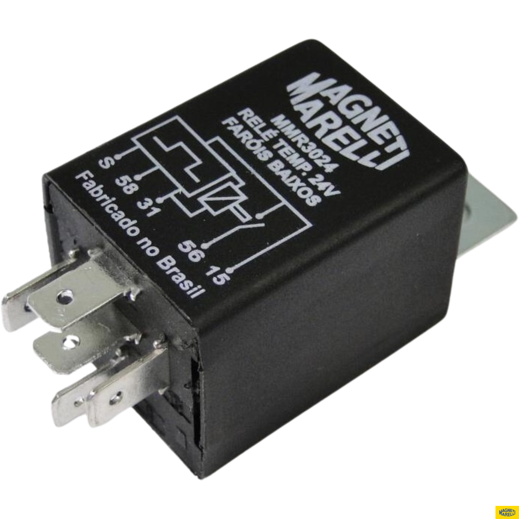 Relé de Faróis Baixos 24V - Magneti Marelli - MMR3024