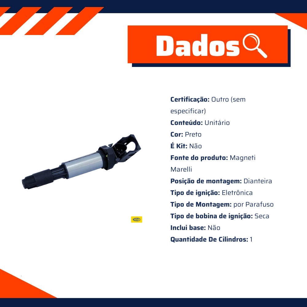 Bobina De Ignição - Magneti Marelli - BI0044MM