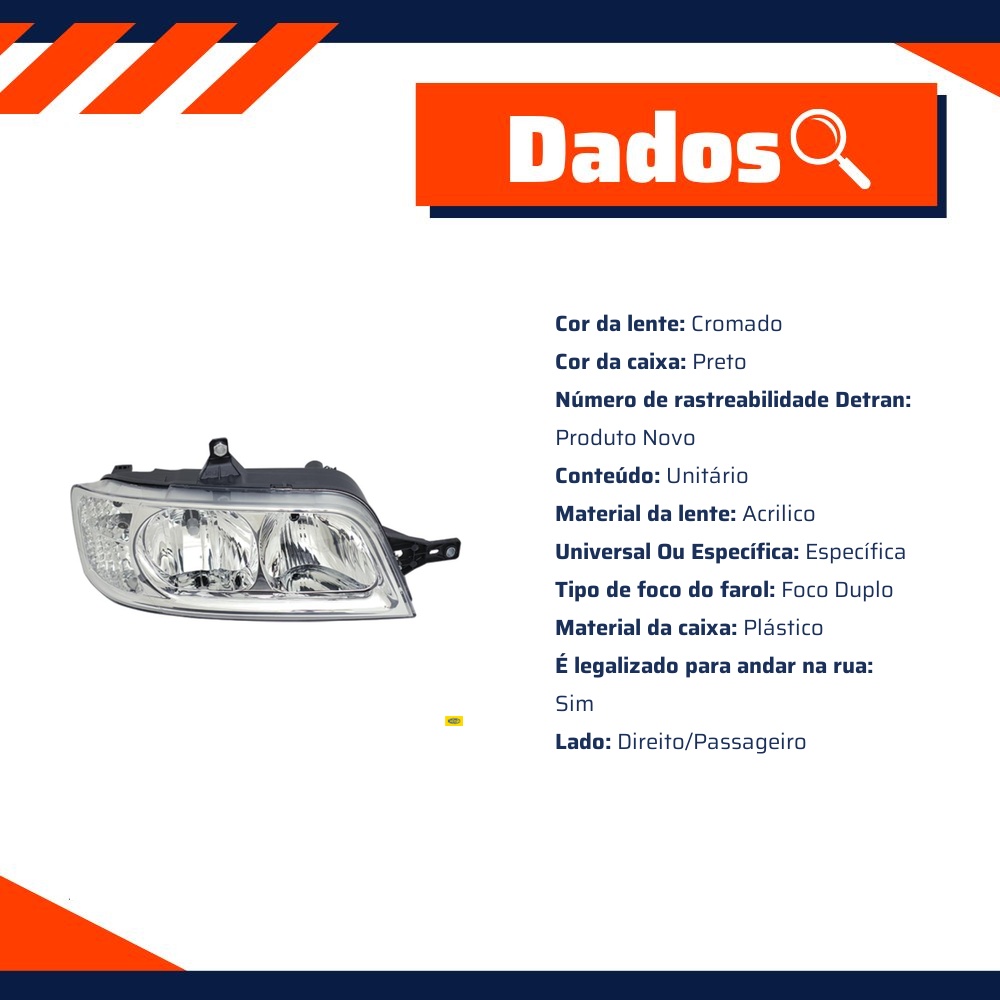 Farol Direito para Fiat Ducato - Magneti Marelli - IMM1311001