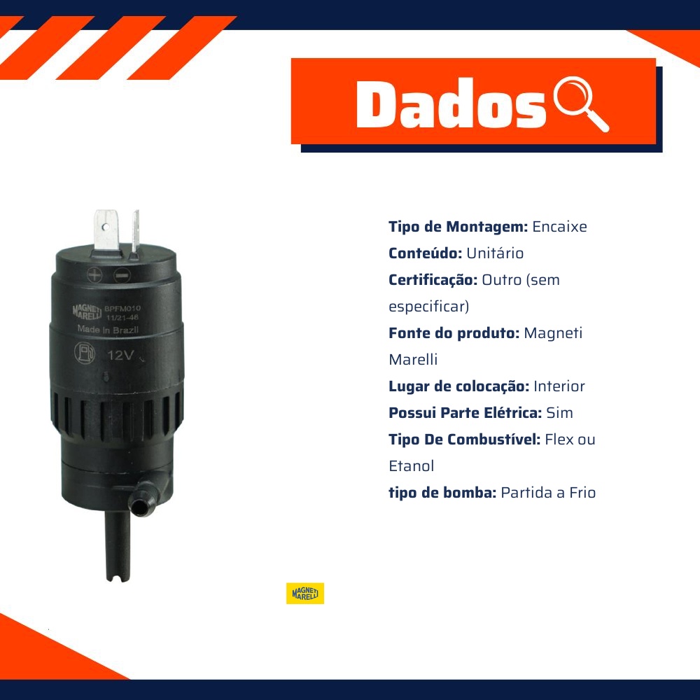 Eletrobomba De Partida À Frio - Magneti Marelli - BPFM010