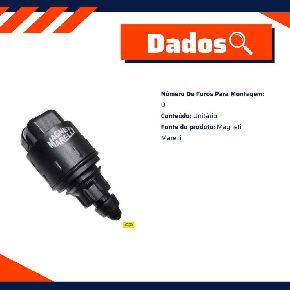 Motor de Passo para Renault CLIO e Kangoo - Magneti Marelli - 40481202