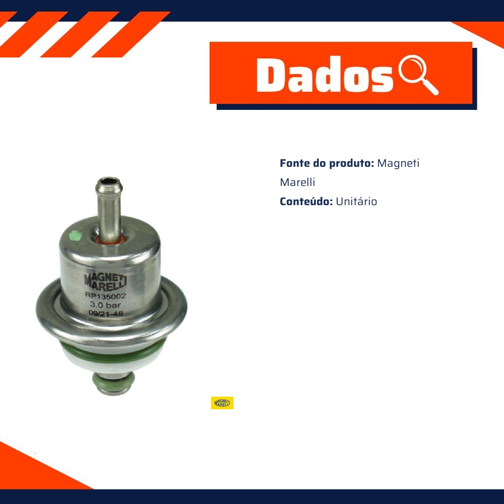 Regulador de Pressão para Chevrolet Corsa - Magneti Marelli - RP135002RI
