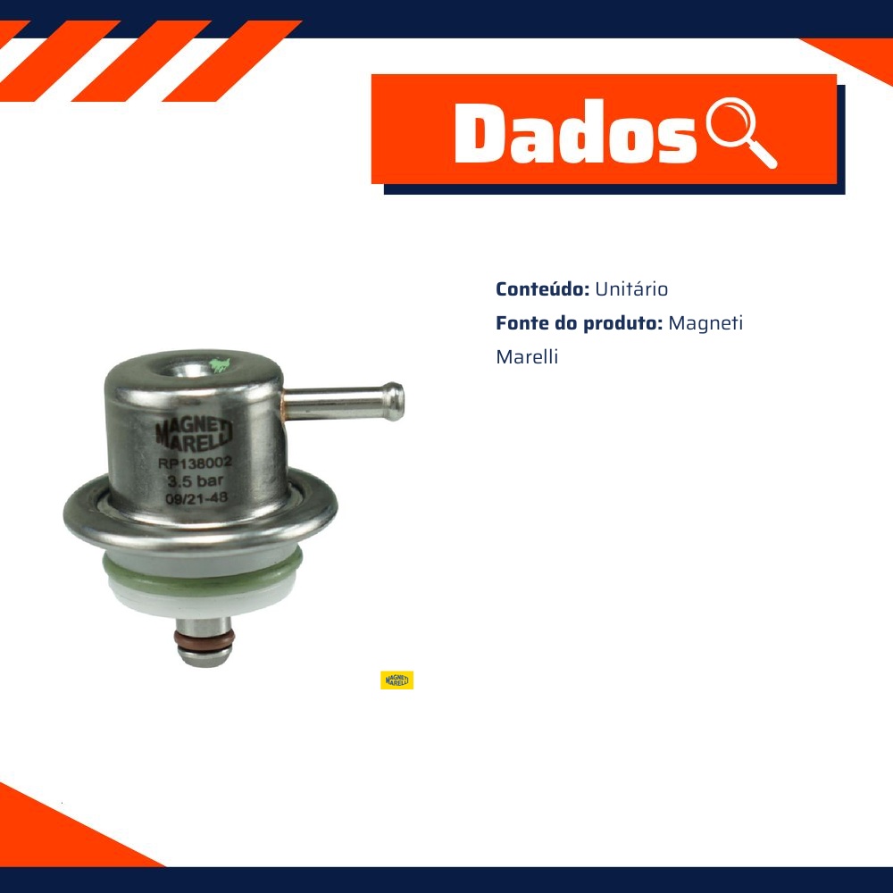 Regulador De Pressão - Magneti Marelli - RP138002