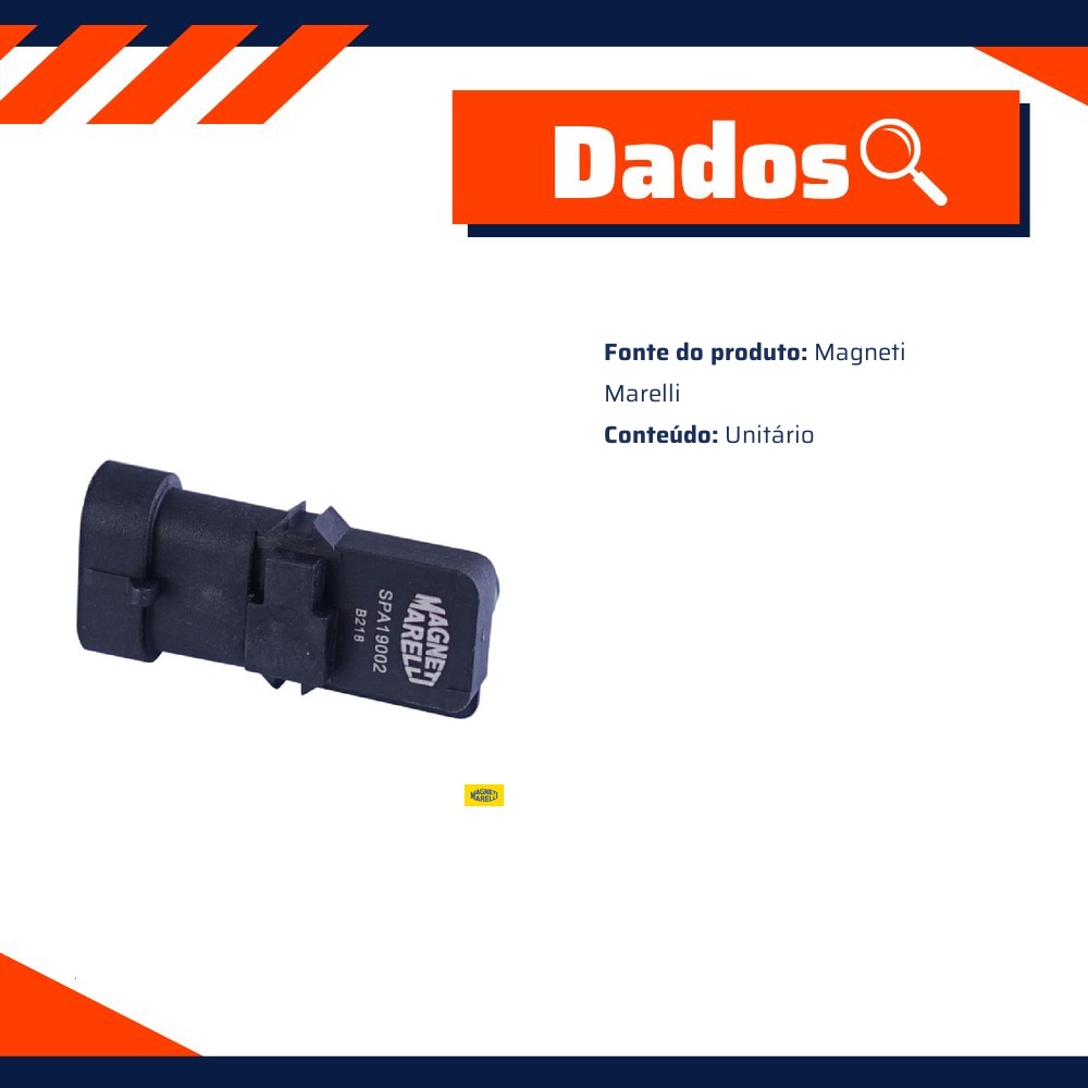 Sensor De Pressão Absoluta - Magneti Marelli - SPA19002