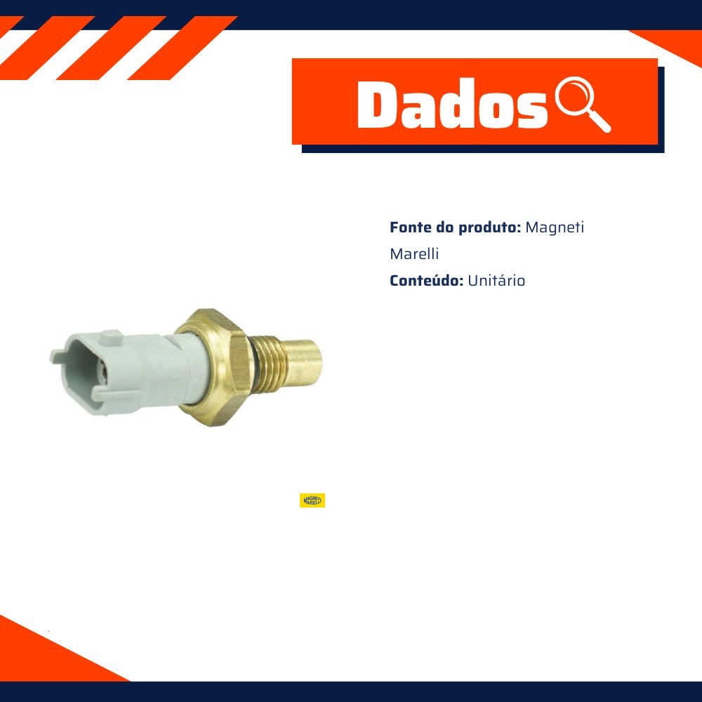Sensor de Temperatura de Água para Ford Ranger - Magneti Marelli - STAG04156