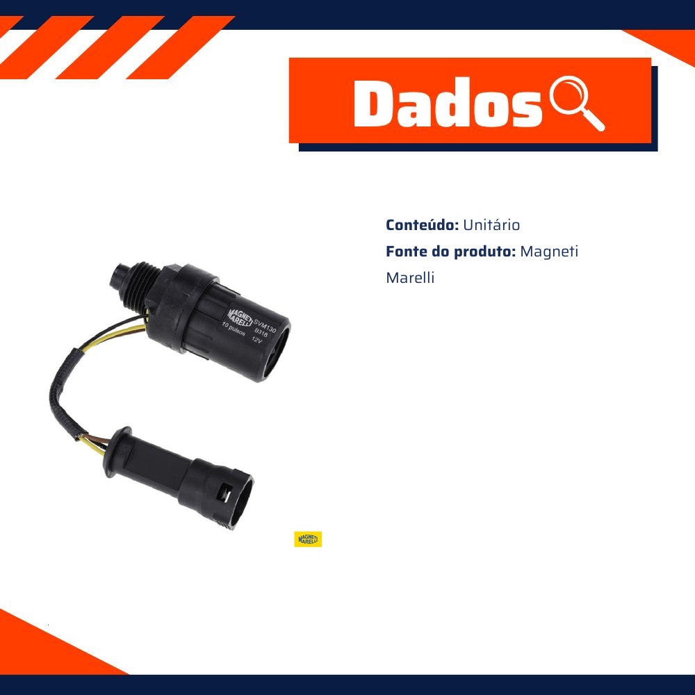 Sensor de Velocidade para Chevrolet Ipanema e Kadett - Magneti Marelli - SVM130