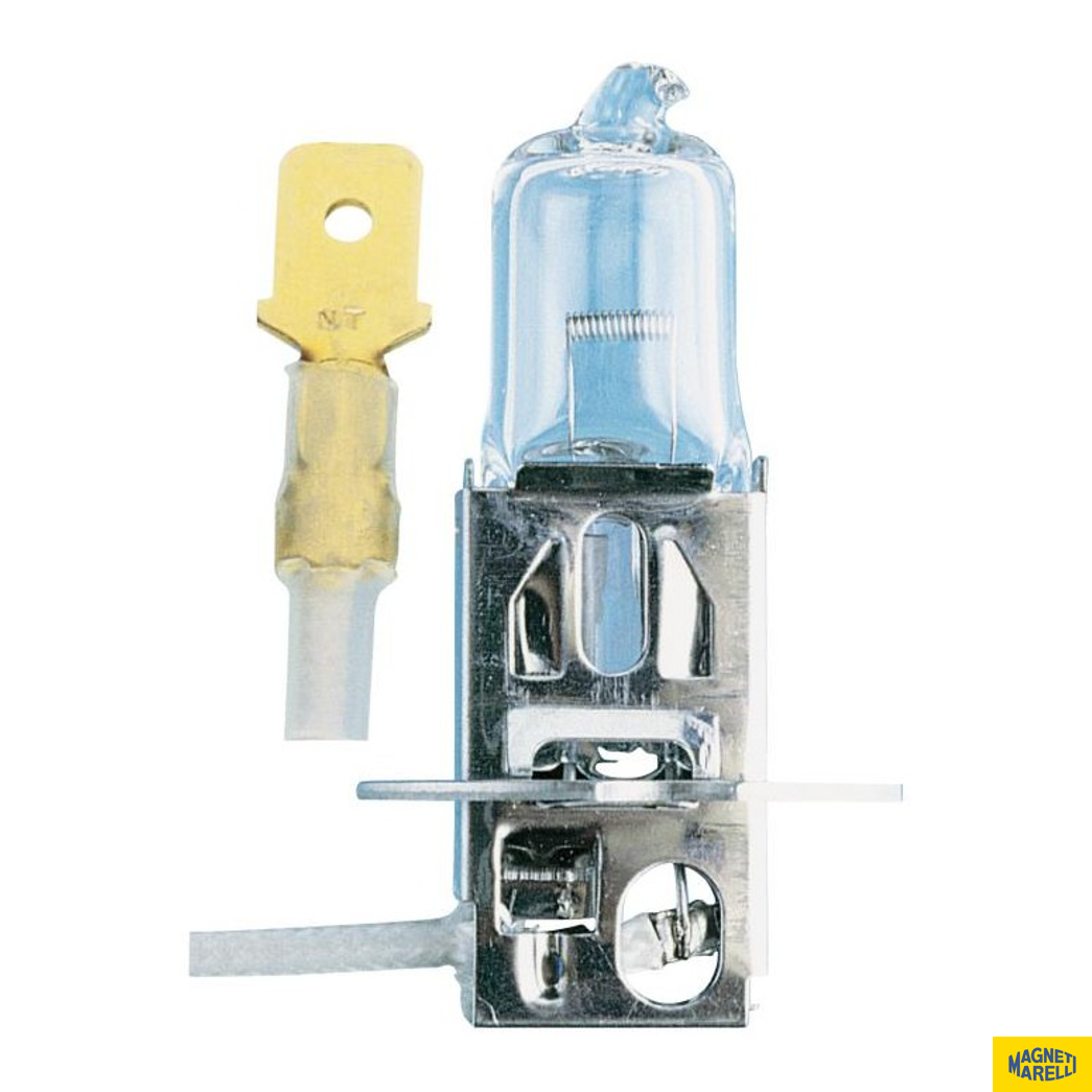 Lâmpada Farol Alto / 12V 55W Pk22S H3 Super - Magneti Marelli - LMM64151CB