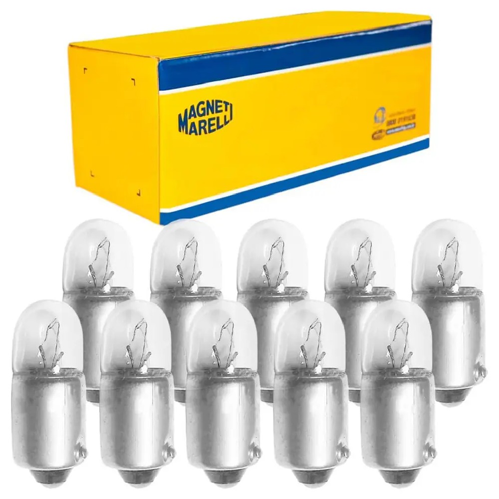 10 Lâmpadas Luz Do Painel / 12V 2W Ba9S T2W Standard - Magneti Marelli - LMM3796