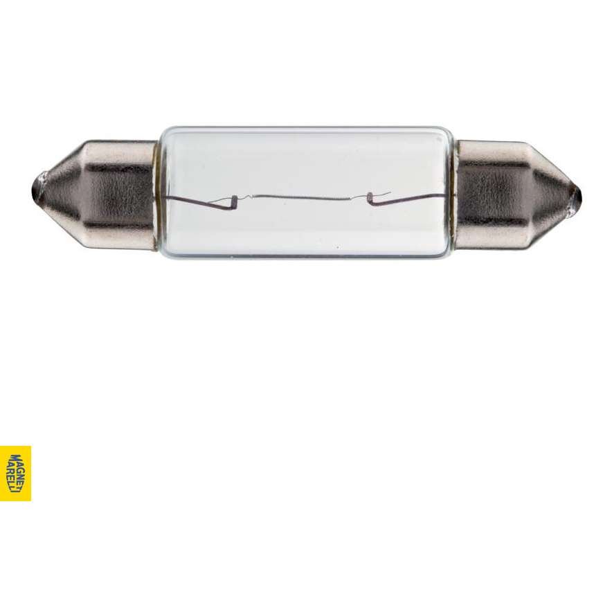 10 Lâmpadas Luz Do Teto / 12V 10W Sv8.5 8 C10W 11*38 Standard Torpedinho - Magneti Marelli - LMM6461
