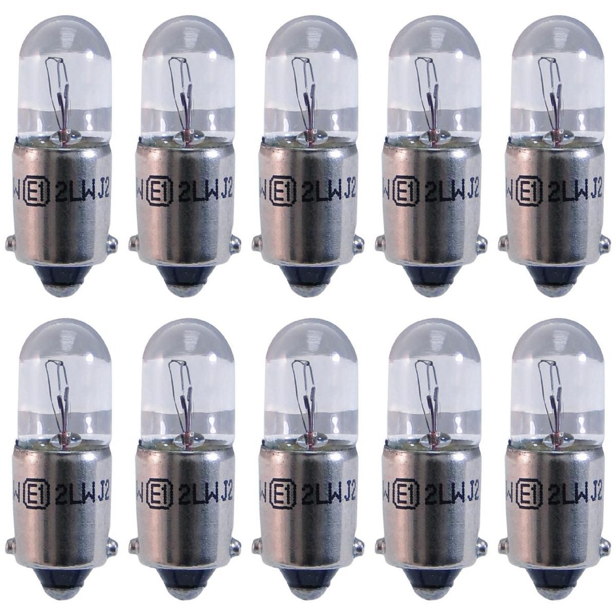 10 Lâmpadas Luz Do Teto / 12V 4W Ba9S T4W Super - Magneti Marelli - LMM3893CB